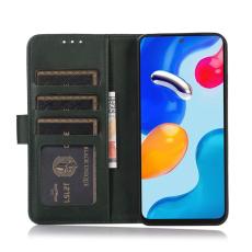 OEM - Samsung Galaxy A37 Pl&aring;nboksfodral Konstl&auml;der St&auml;llfunktion - Gr&ouml;n