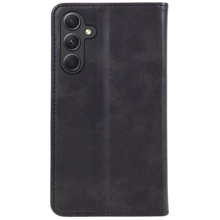 OEM - Samsung Galaxy A37 Fodral PU Läder Magnetiskt Skydd - Svart