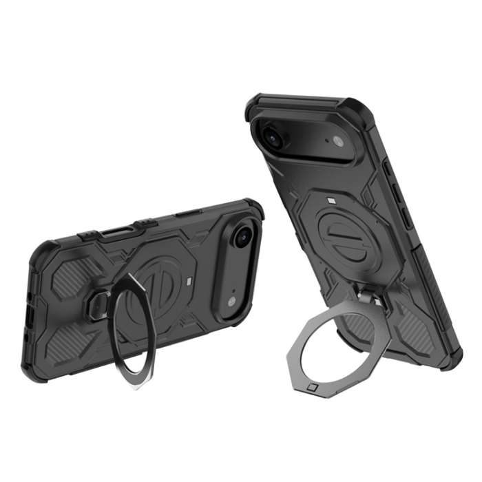 A-One Brand - iPhone 17 Air Mobilskal Rotating Kickstand - Svart