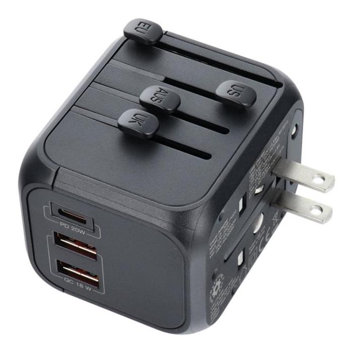 OEM - Reseladdaradapter hela världen SL-209PQ-2 - Svart