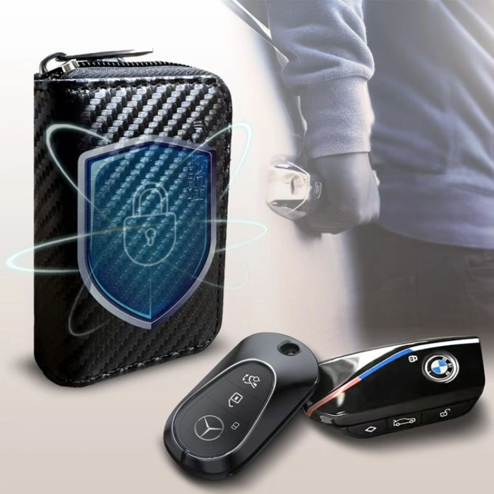 Tech-Protect - Tech-Protect RFID Fodral för keyless bilnyckel Faraday - Carbon