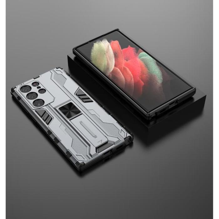 OEM - ShockProof Kickstand Skal Galaxy S22 Plus - Grå