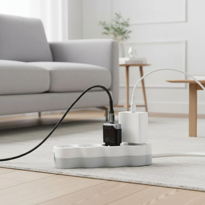 Forcell - Forcell Snabbladdare USB C 25W GaN III PD 3A F-Energy - Svart