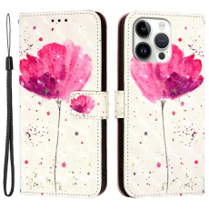 A-One Brand - iPhone 16 Pro Max Plånboksfodral Printing Pattern Med Rem