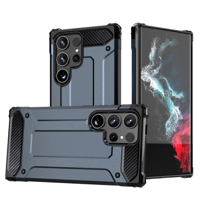 OEM - Galaxy S24 Ultra Mobilskal Hybrid Armor - Blå