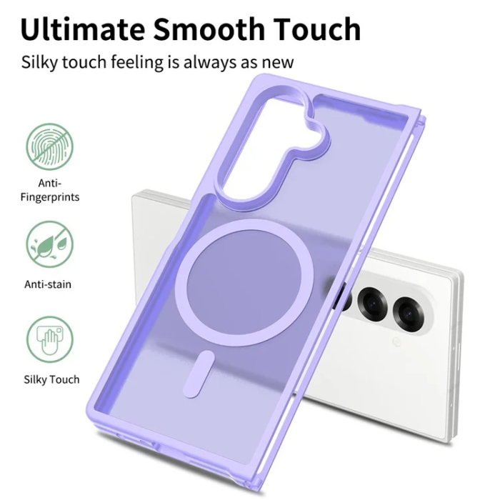A-One Brand - Galaxy Z Fold 7 Mobilskal MagSafe Acrylic - Lila