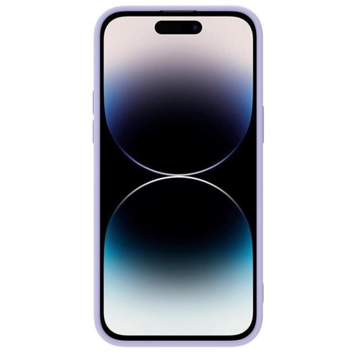 UTGATT1 - Nillkin iPhone 14 Pro Max Skal Magsafe CamShield Silicone - Lila