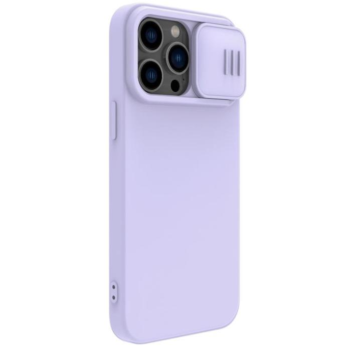 UTGATT1 - Nillkin iPhone 14 Pro Max Skal Magsafe CamShield Silicone - Lila