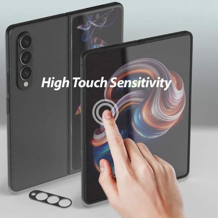 UTGATT - Whitestone Galaxy Z Fold 4 Härdat glas Full & Kameralinsskydd Premium Film
