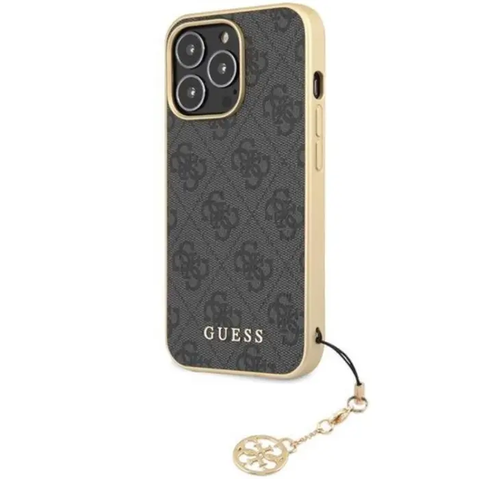 Guess - Guess iPhone 14 Pro Mobilskal Charms Collection - Grå