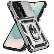 OEM - Mobilskal till Samsung Galaxy S26 Ultra Plast med Linsskydd St&auml;ll - Silver