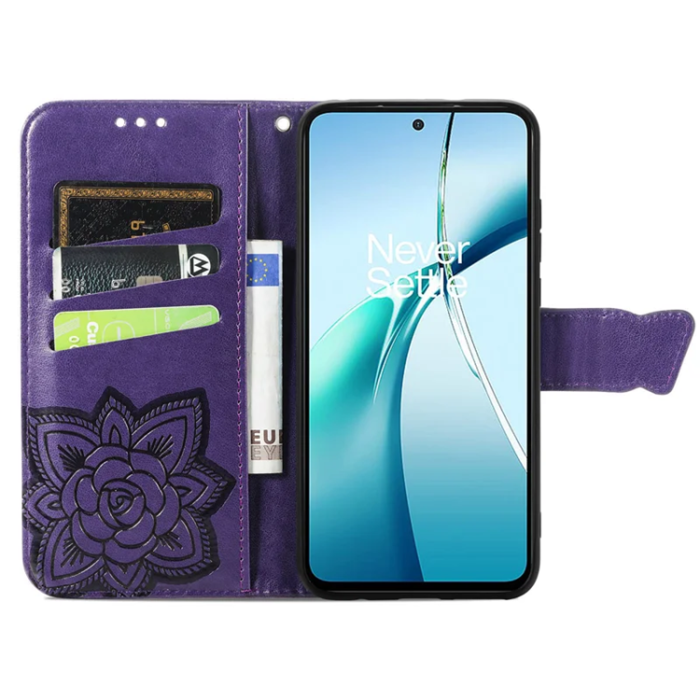A-One Brand - Xiaomi 15 Ultra Plånboksfodral Butterfly Pattern - Mörklila