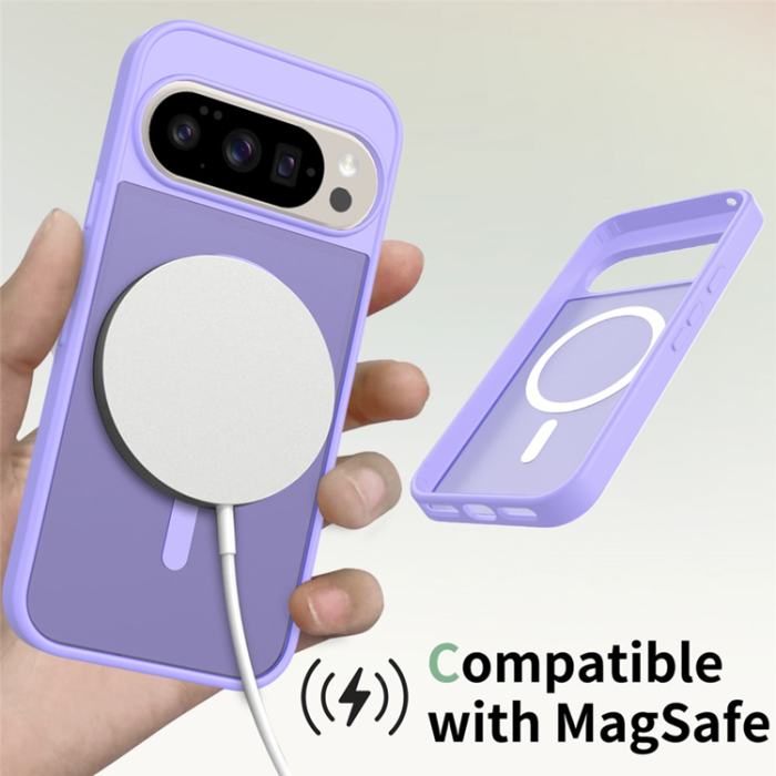 A-One Brand - Google Pixel 10/10 Pro Mobilskal MagSafe Skin Touch - Lila