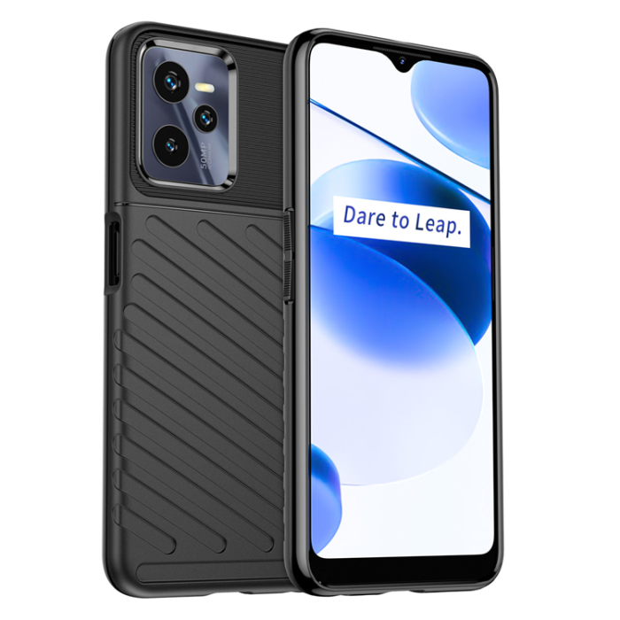OEM - Realme C35 Skal Thunder Silicone Armor - Svart