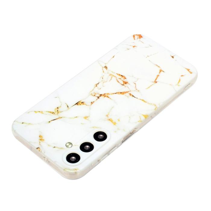 OEM - Mobilskal till Samsung Galaxy A57 TPU Marmor Mönster - Vit