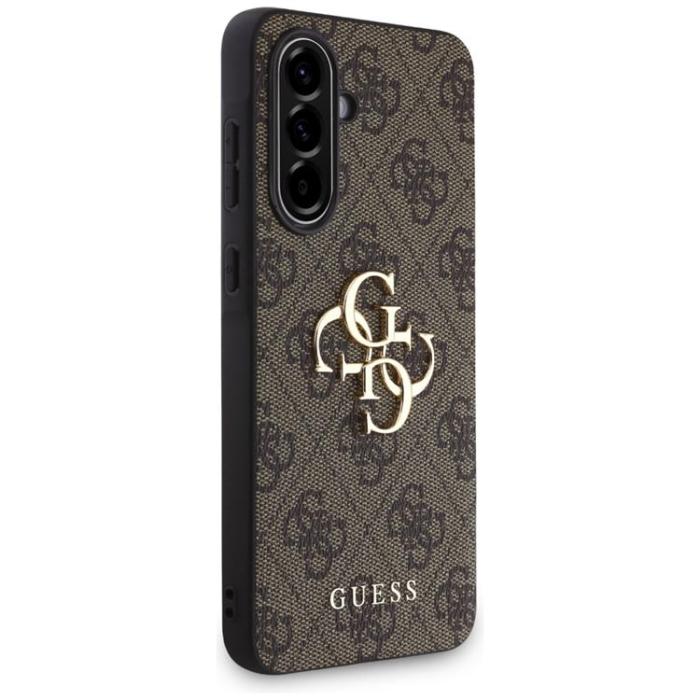 Guess - Guess Galaxy A56 Mobilskal Big 4G Logo Classic Logo - Brun