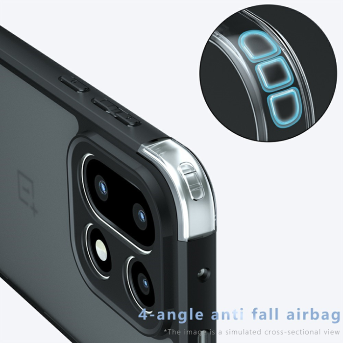 A-One Brand - OnePlus 15 5G Mobilskal Matte Skin-Feel Shockproof - Svart