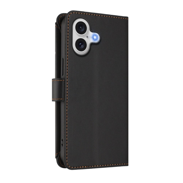 A-One Brand - iPhone 17 Plånboksfodral Butterfly Floral Imprint - Svart