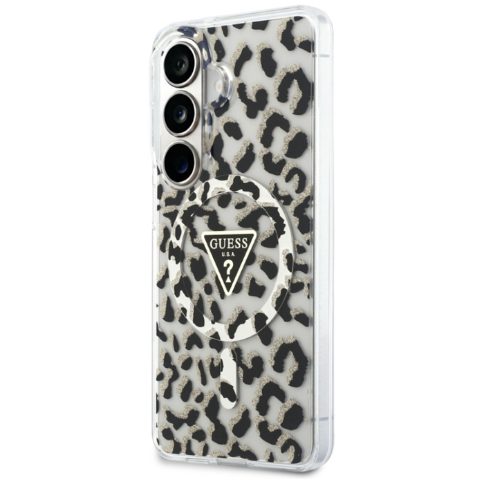 Guess - Guess Mobilskal För Galaxy S26 MagSafe IML Leopard Print Triangle