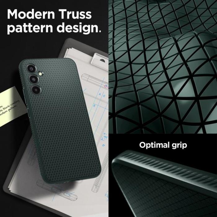 Spigen - Spigen Galaxy A34 5G Mobilskal Liquid Air - Abyss Grön