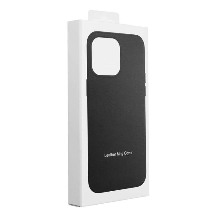 OEM - iPhone 12 Pro Max Magsafe Skal Läder - Svart