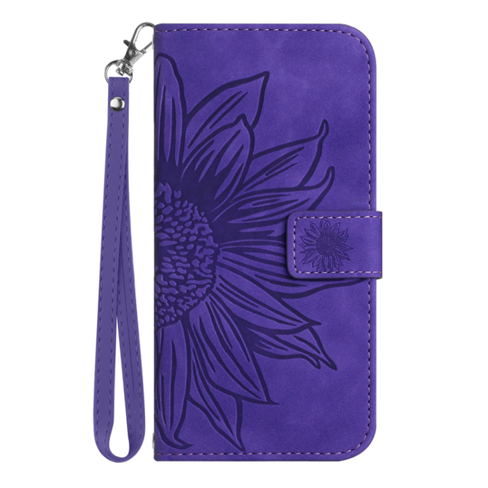 A-One Brand - OnePlus Nord 5 Plånboksfodral Sunflower Imprint - Mörklila