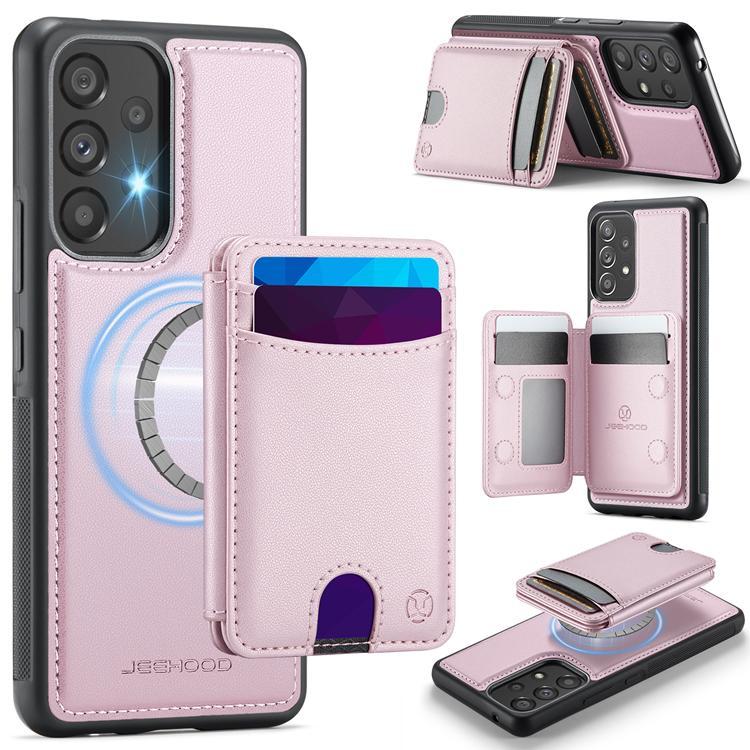 JEEHOOD Samsung Galaxy A53 5G Mobilskal KonstLäder - Rosa | 2353 | AlltMobil