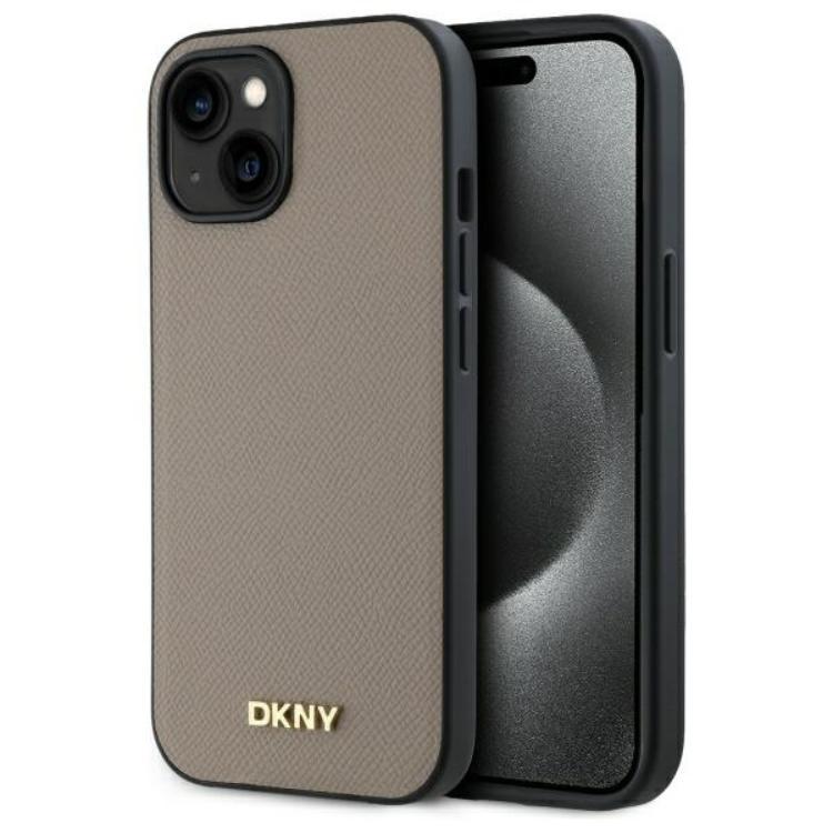 DKNY iPhone 15 Mobilskal MagSafe Grained Metal Logo | 2353 | AlltMobil