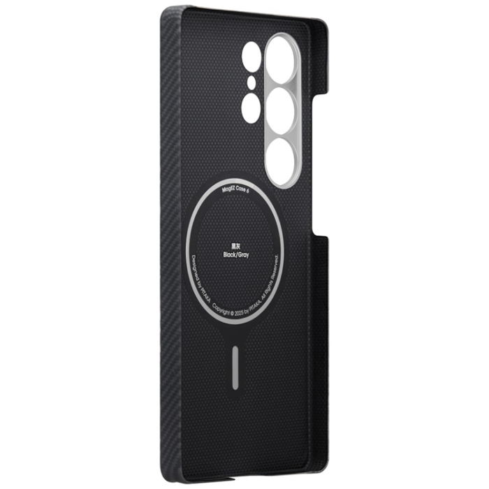 PITAKA - PITAKA Mobilskal För Galaxy S25 Ultra Magsafe Cairn - Svart/Grå