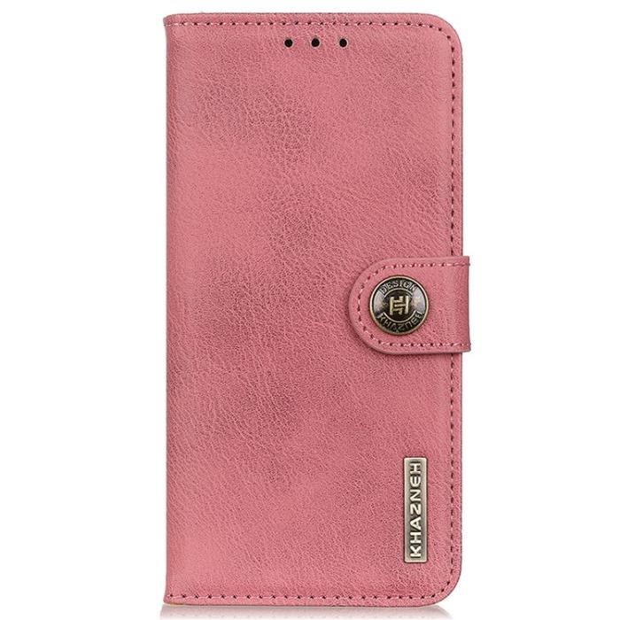 KHAZNEH - KHAZNEH Galaxy S23 FE Plånboksfodral Cowhide - Rosa