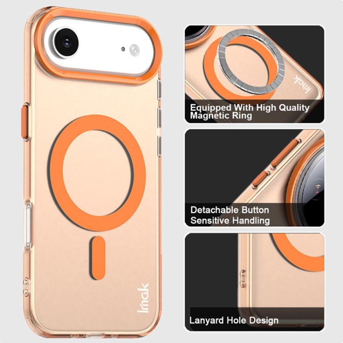 Imak - IMAK iPhone 17 Air Mobilskal MagSafe Anti Drop - Orange