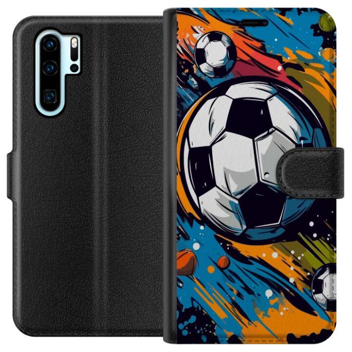 iSecrets - Plånboksfodral till Huawei P30 Pro med Fotbollar