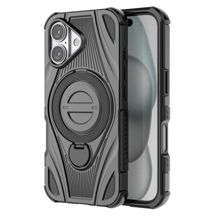 A-One Brand - iPhone 17 Mobilskal MagSafe Magnetic Kickstand - Svart