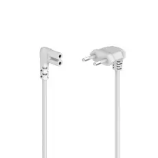 Hama - HAMA Str&ouml;mkabel Eurokontakt Vinklad Vit 5,0m