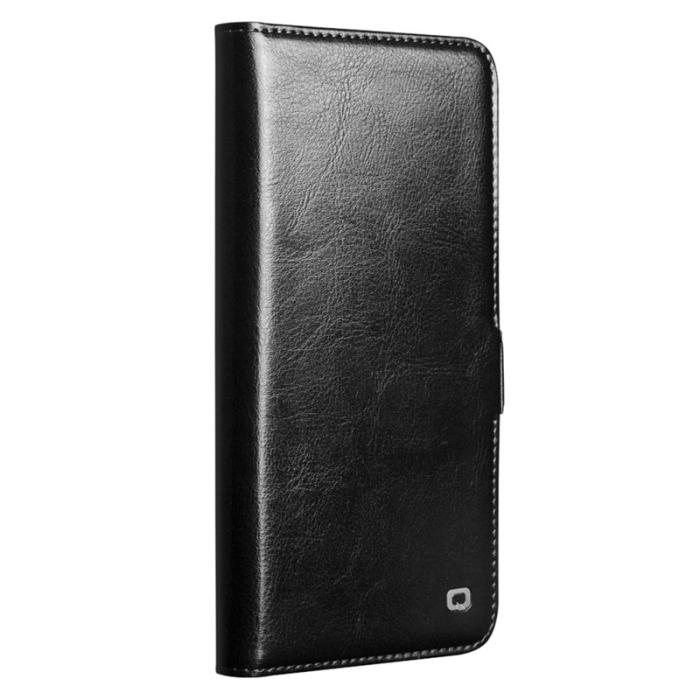 QIALINO - Qialino Mobilfodral för Samsung Galaxy S26 Äkta läder Kortfack - Svart