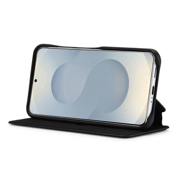 LC.imeeke - LC.IMEEKE Mobilfodral för Samsung Galaxy S26 Konstläder Kortfack - Svart