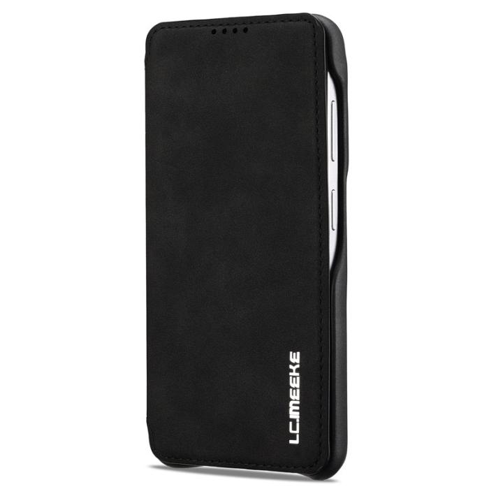 LC.imeeke - LC.IMEEKE Mobilfodral för Samsung Galaxy S26 Konstläder Kortfack - Svart