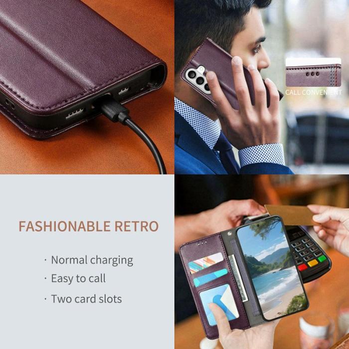 OEM - Plånboksfodral för Samsung Galaxy S26 Konstläder - Lila