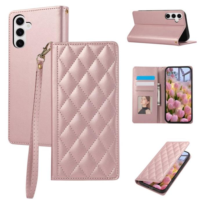 OEM - Plånboksfodral för Samsung Galaxy S26 Konstläder RFID - Roséguld