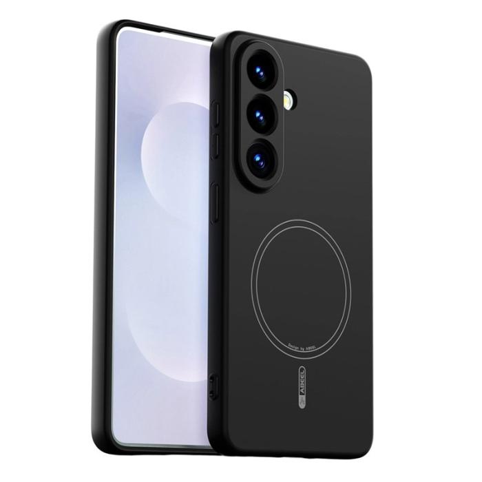 ABEEL - ABEEL Mobilskal för Samsung Galaxy S26 Plus Magnetiskt Silikon - Svart