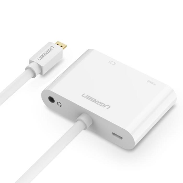 UTGATT5 - Ugreen Micro HDMI Till VGA 30cm - Svart