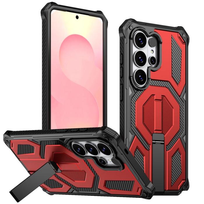 OEM - Mobilskal för Samsung Galaxy S26 Ultra Magnetiskt TPU + PC - Röd