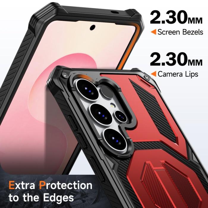 OEM - Mobilskal för Samsung Galaxy S26 Ultra Magnetiskt TPU + PC - Röd