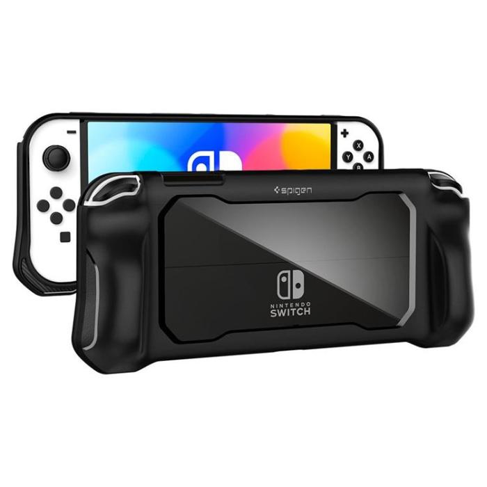 UTGATT - Spigen Rugged Armor Skal Nintendo Switch OLED - Matte Svart