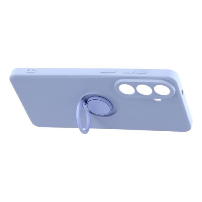 OEM - Mobilskal för Samsung Galaxy S26 Silikon med Ring Kickstand - Ljuslila