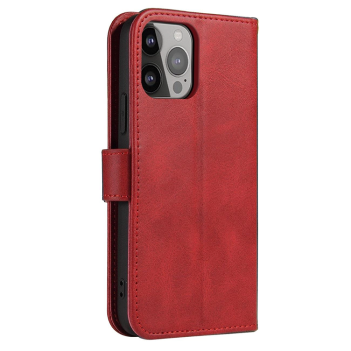 OEM - Galaxy S23 Ultra Plånboksfodral Magnet Kickstand - Röd
