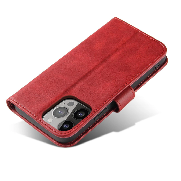 OEM - Galaxy S23 Ultra Plånboksfodral Magnet Kickstand - Röd
