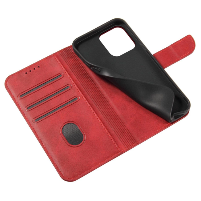 OEM - Galaxy S23 Ultra Plånboksfodral Magnet Kickstand - Röd