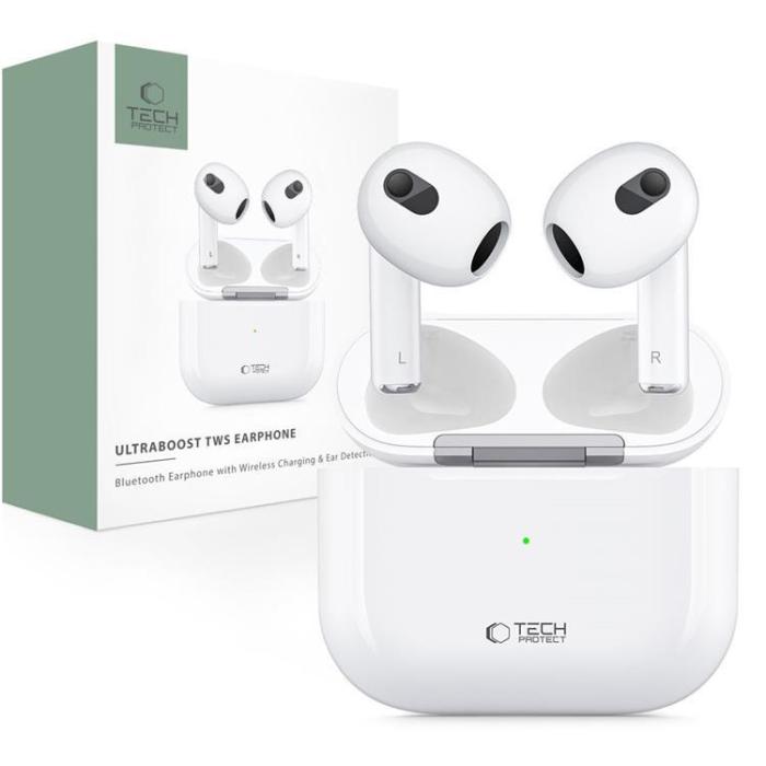 Tech-Protect - Tech-Protect TWS In-Ear Trådlös Hörlurar Ultraboost Core 2 - Vit