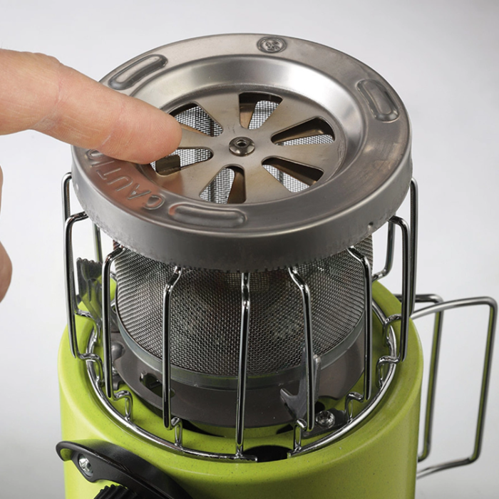 Meva - Meva 2in1 Turistkamin med Värmare För VATOP Gaspatroner